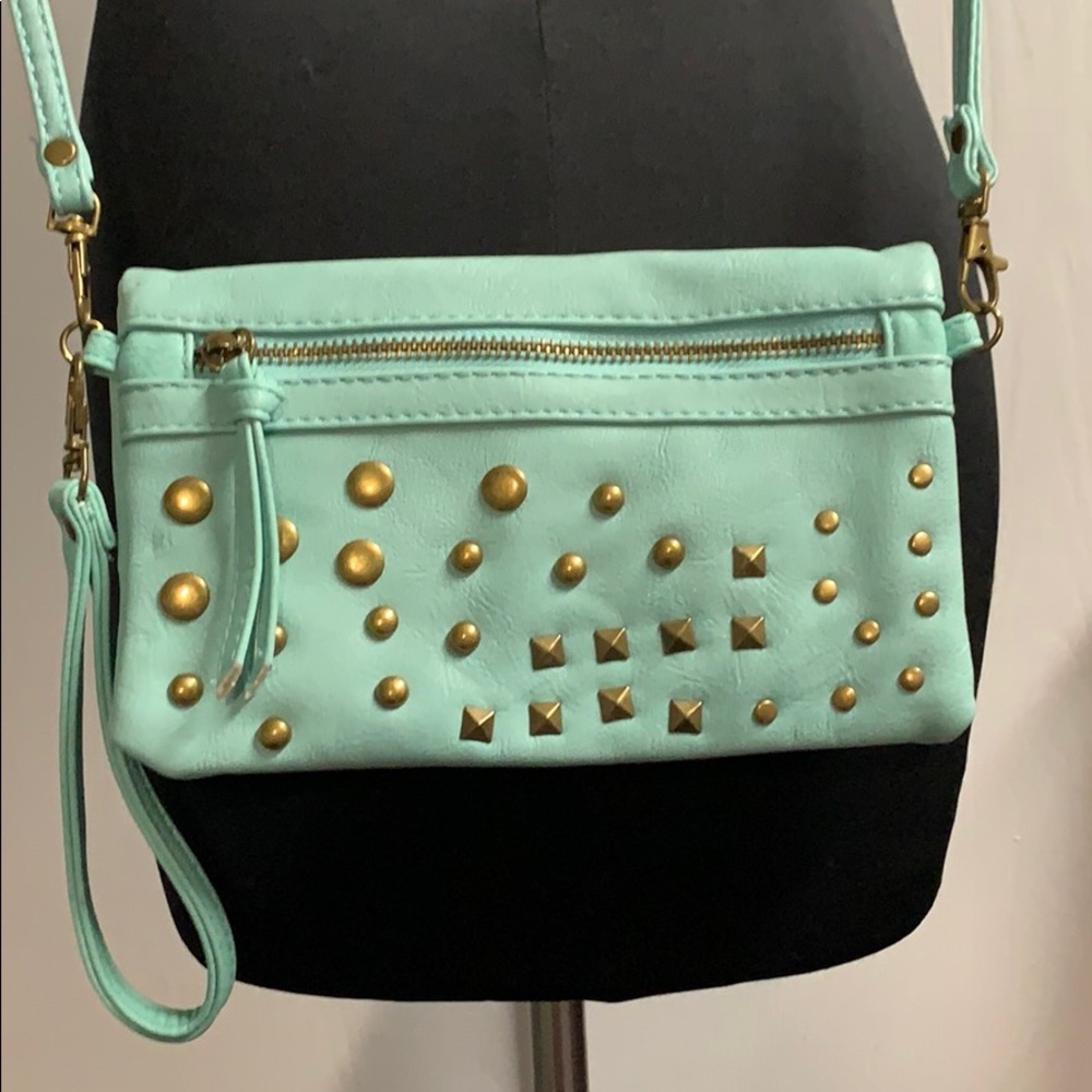 Teal small cross body